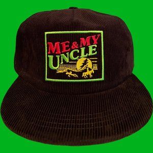 Me and My Uncle Corduroy Cap Black Mello Yello